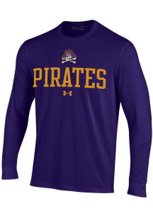 Under Armour East Carolina Pirates Purple Performance Long Sleeve T Shirt
