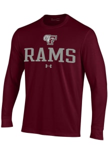 Under Armour Fordham Rams Red Performance Long Sleeve T Shirt