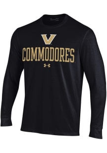 Under Armour Vanderbilt Commodores Black Performance Long Sleeve T Shirt