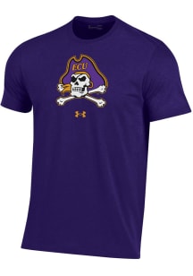 Under Armour East Carolina Pirates Purple Performance Short Sleeve T Shirt