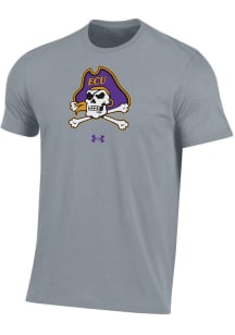 Under Armour East Carolina Pirates Grey Performance Short Sleeve T Shirt
