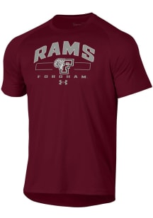 Under Armour Fordham Rams Red Tech Short Sleeve T Shirt