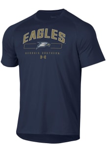 Under Armour Georgia Southern Eagles Blue Tech Short Sleeve T Shirt
