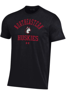 Under Armour Northeastern Huskies Black Performance Short Sleeve T Shirt