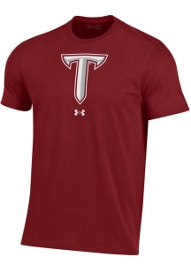 Under Armour Troy Trojans Red Performance Short Sleeve T Shirt