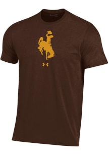 Under Armour Wyoming Cowboys Brown Performance Short Sleeve T Shirt