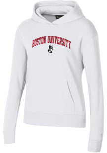 Under Armour Boston Terriers Womens White Rival Hooded Sweatshirt