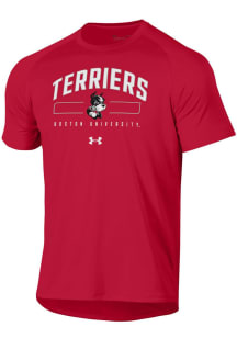 Under Armour Boston Terriers Red Tech Short Sleeve T Shirt