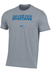 Under Armour San Jose State Spartans Grey Performance Short Sleeve T Shirt