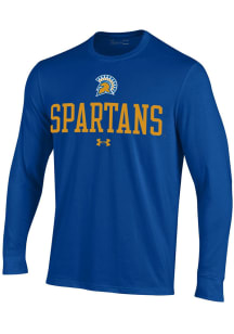Under Armour San Jose State Spartans Blue Performance Long Sleeve T Shirt