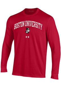 Under Armour Boston Terriers Red Performance Long Sleeve T Shirt