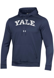 Under Armour Yale Bulldogs Mens Blue Fleece Hood