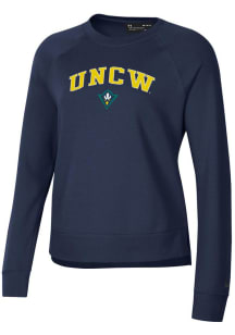 Under Armour UNCW Seahawks Womens Blue Rival Crew Sweatshirt