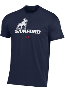 Under Armour Samford University Bulldogs Blue Performance Short Sleeve T Shirt