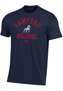 Under Armour Samford University Bulldogs Blue Arch Performance Short Sleeve T Shirt