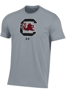Under Armour South Carolina Gamecocks Grey Performance Short Sleeve T Shirt