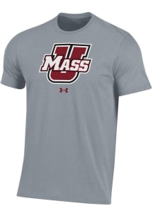 Under Armour Massachusetts Minutemen Grey Performance Short Sleeve T Shirt