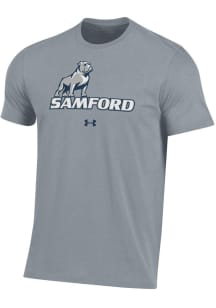 Under Armour Samford University Bulldogs Grey Performance Short Sleeve T Shirt