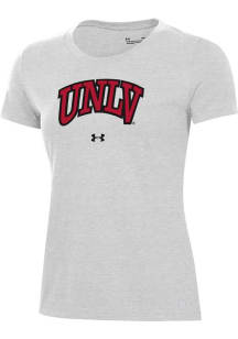 Under Armour UNLV Runnin Rebels Womens Silver Performance Short Sleeve T-Shirt