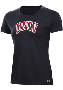 Under Armour UNLV Runnin Rebels Womens Black Performance Short Sleeve T-Shirt