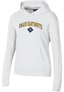 Under Armour University of Massachusetts Dartmouth Womens White Rival Hooded Sweatshirt