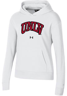 Under Armour UNLV Runnin Rebels Womens White Rival Hooded Sweatshirt