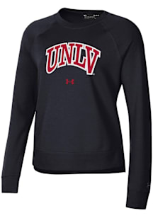 Under Armour UNLV Runnin Rebels Womens Black Rival Crew Sweatshirt