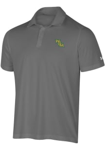 Under Armour William &amp; Mary Tribe Mens Grey Tech Mesh Short Sleeve Polo