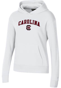 Under Armour South Carolina Gamecocks Womens White Rival Hooded Sweatshirt
