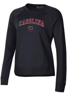 Under Armour South Carolina Gamecocks Womens Black Rival Crew Sweatshirt