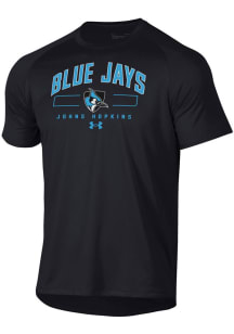 Under Armour Johns Hopkins Blue Jays Black Tech Short Sleeve T Shirt