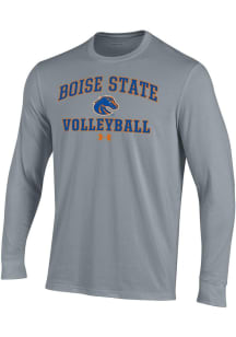 Under Armour Boise State Broncos Grey Volleyball Performance Long Sleeve T Shirt