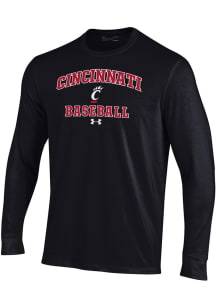 Mens Cincinnati Bearcats Black Under Armour Baseball Performance Tee
