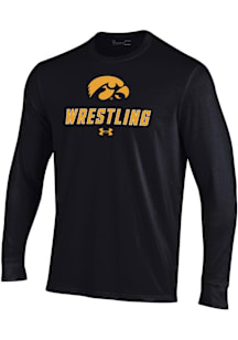 Under Armour Iowa Hawkeyes Black Performance Long Sleeve T Shirt