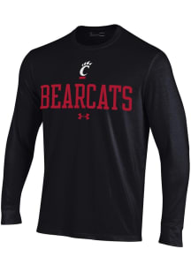 Mens Cincinnati Bearcats Black Under Armour Performance Tee