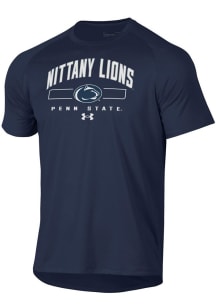 Penn State Nittany Lions Navy Blue Under Armour Tech Short Sleeve T Shirt