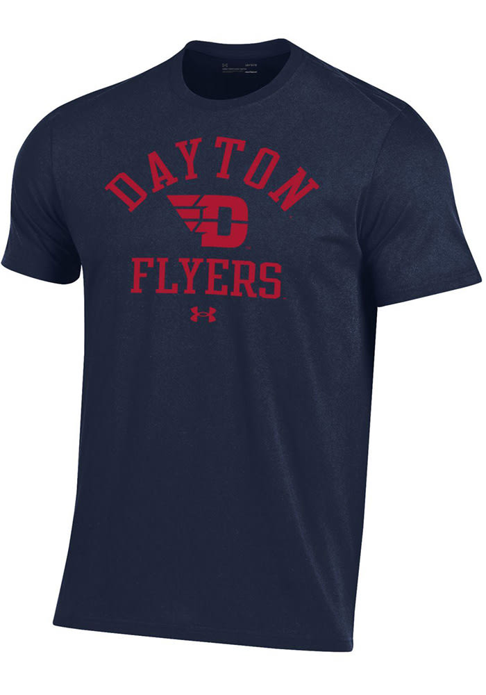 Under Armour Dayton Flyers Navy Blue Performance Short Sleeve T Shirt