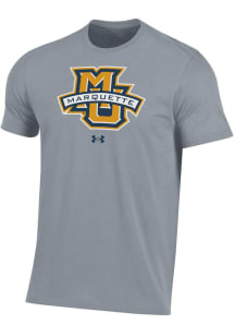 Under Armour Marquette Golden Eagles Grey Performance Short Sleeve T Shirt