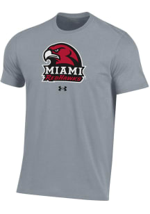 Under Armour Miami RedHawks Grey Performance Short Sleeve T Shirt