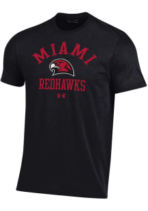 Under Armour Miami RedHawks Black Performance Short Sleeve T Shirt