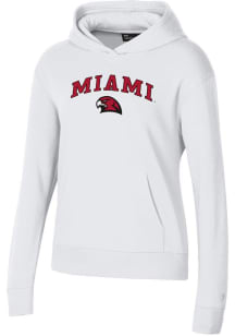 Under Armour Miami RedHawks Womens White Rival Hooded Sweatshirt