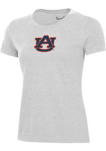 Under Armour Auburn Tigers Womens Silver Performance Short Sleeve T-Shirt