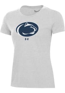 Under Armour Penn State Nittany Lions Womens Silver Performance Short Sleeve T-Shirt