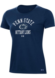 Under Armour Penn State Nittany Lions Womens Navy Blue Performance Short Sleeve T-Shirt