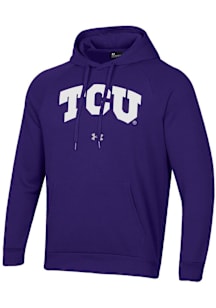 Under Armour TCU Horned Frogs Mens Purple Rival Long Sleeve Hoodie