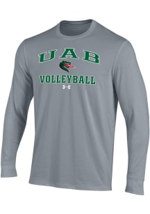 Under Armour UAB Blazers Grey Volleyball Performance Long Sleeve T Shirt