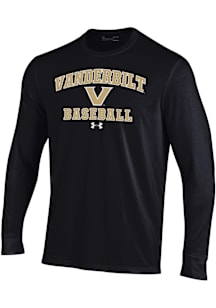 Under Armour Vanderbilt Commodores Black Baseball Performance Long Sleeve T Shirt