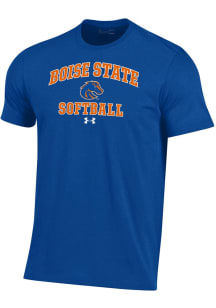 Under Armour Boise State Broncos Blue Softball Performance Short Sleeve T Shirt