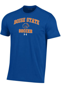 Under Armour Boise State Broncos Blue Soccer Performance Short Sleeve T Shirt