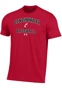 Cincinnati Bearcats Red Under Armour Baseball Performance Short Sleeve T Shirt